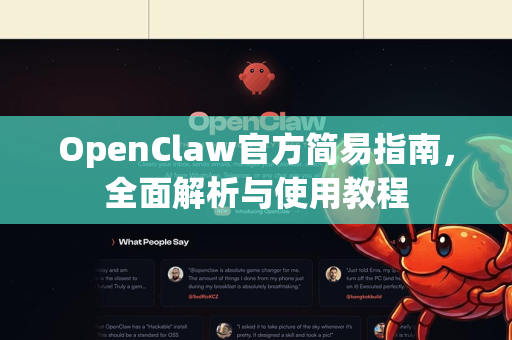 OpenClaw官方简易指南，全面解析与使用教程