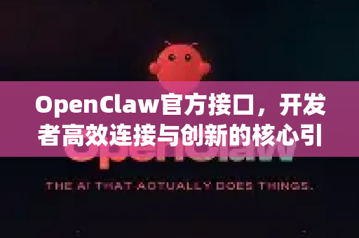 OpenClaw官方接口，开发者高效连接与创新的核心引擎