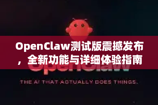 OpenClaw测试版震撼发布，全新功能与详细体验指南