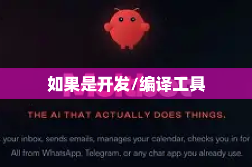 如果是开发/编译工具