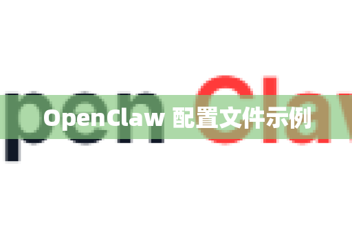 OpenClaw 配置文件示例