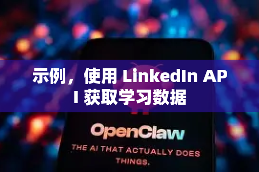 示例，使用 LinkedIn API 获取学习数据